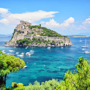 Ischia island, at the Gulf of Naples, Italy